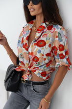 Load image into Gallery viewer, Floral Collared Neck Button Down Shirt