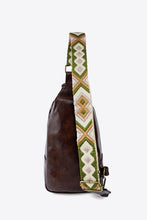 Load image into Gallery viewer, Adjustable Strap PU Leather Sling Bag