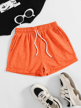 Load image into Gallery viewer, Drawstring Pocketed Elastic Waist Shorts