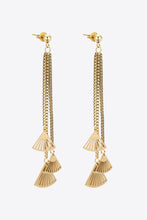 Load image into Gallery viewer, 18K Gold Plated Stainless Steel Fringe Earrings