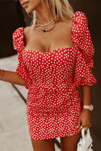 Load image into Gallery viewer, Daisy Print Belted Backless Mini Dress