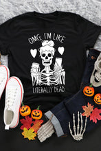 Load image into Gallery viewer, Skeleton Graphic Round Neck Tee