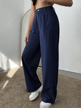 Load image into Gallery viewer, Straight Leg High Waist Pants