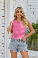 Load image into Gallery viewer, Textured Round Neck Tank