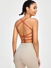 Load image into Gallery viewer, Crisscross Spaghetti Strap Active Bra