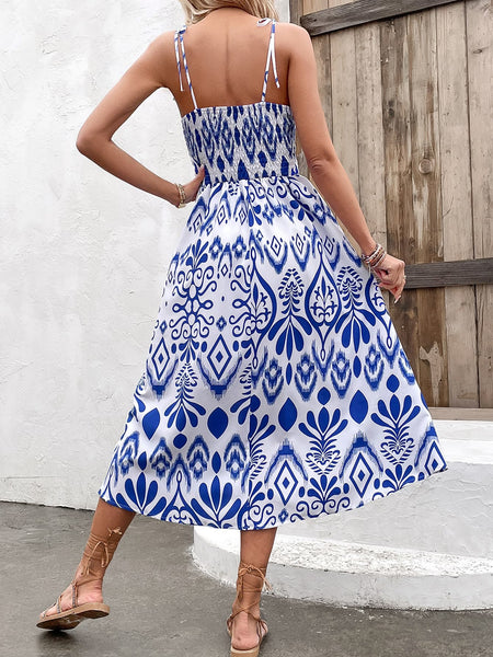 GREECE Sweetheart Neck Dress