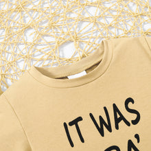 Load image into Gallery viewer, Kids IT WAS PAPA'S IDEA Graphic Tee and Shorts Set