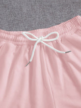 Load image into Gallery viewer, Drawstring Pocketed Elastic Waist Shorts