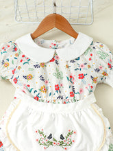 Load image into Gallery viewer, Floral Peter Pan Collar Flounce Sleeve Dress