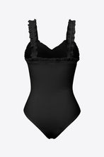 Load image into Gallery viewer, Ribbed Ruffle Trim Sleeveless Bodysuit