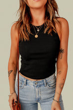 Load image into Gallery viewer, Ribbed Sleeveless Cropped Tank