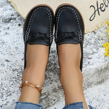 Load image into Gallery viewer, Weave Wedge Heeled Loafers