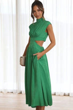 Load image into Gallery viewer, Cutout Mock Neck Sleeveless Dress