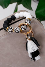 Load image into Gallery viewer, Beaded Keychain with Layered Tassel