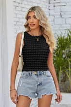 Load image into Gallery viewer, Textured Round Neck Tank