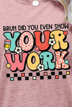 Load image into Gallery viewer, Letter Graphic Short Sleeve T-Shirt