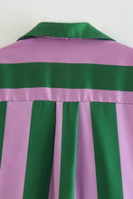 Load image into Gallery viewer, Striped Dropped Shoulder Shirt