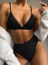 Load image into Gallery viewer, Spaghetti Strap Ribbed Bikini Set