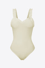 Load image into Gallery viewer, Ribbed Ruffle Trim Sleeveless Bodysuit