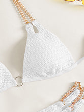 Load image into Gallery viewer, Chain Detail Halter Neck Bikini Set