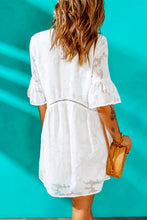 Load image into Gallery viewer, SOPHIA Flounce Sleeve Mini Dress
