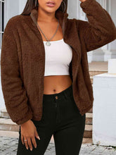 Load image into Gallery viewer, Zip Up Turtleneck Long Sleeve Jacket