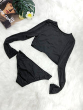 Load image into Gallery viewer, Round Neck Long Sleeve Top and Brief Swim Set