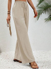 Load image into Gallery viewer, Wide Leg Drawstring Pants