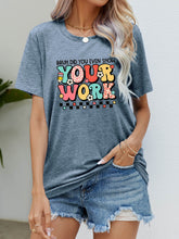 Load image into Gallery viewer, Letter Graphic Short Sleeve T-Shirt
