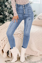Load image into Gallery viewer, Button Fly Center Seam High Rise Jeans