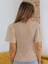 Load image into Gallery viewer, V-Neck Flutter Sleeve Top