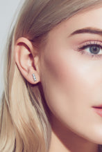 Load image into Gallery viewer, Heartbeat Rhythm 925 Sterling Silver Moissanite Stud Earrings