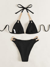 Load image into Gallery viewer, Chain Detail Halter Neck Bikini Set