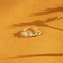 Load image into Gallery viewer, Flower Shape 925 Sterling Silver Zircon Ring