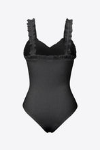 Load image into Gallery viewer, Ribbed Ruffle Trim Sleeveless Bodysuit