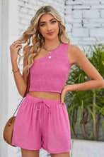 Load image into Gallery viewer, BRIANNY One-Shoulder Top and Shorts Set