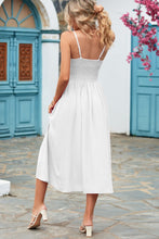 Load image into Gallery viewer, Smocked Spaghetti Strap Midi Dress