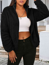 Load image into Gallery viewer, Zip Up Turtleneck Long Sleeve Jacket