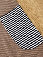 Load image into Gallery viewer, Kids Striped Contrast Waffle-Knit Sleeveless Jumpsuit