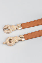 Load image into Gallery viewer, Zinc Alloy Buckle PU Leather Belt