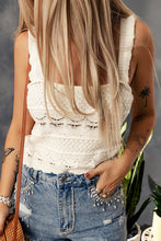 Load image into Gallery viewer, Scalloped Trim Sleeveless Knit Tank