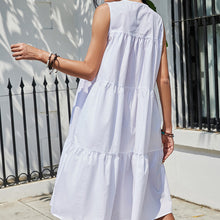 Load image into Gallery viewer, V-Neck Sleeveless Tiered Dress