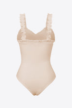 Load image into Gallery viewer, Ribbed Ruffle Trim Sleeveless Bodysuit