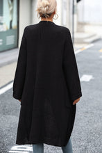 Load image into Gallery viewer, Dropped Shoulder Long Sleeve Cardigan with Pocket