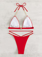 Load image into Gallery viewer, Chain Tied Two-Piece Bikini Set
