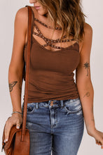 Load image into Gallery viewer, Rhinestone Crisscross  Strappy Cami