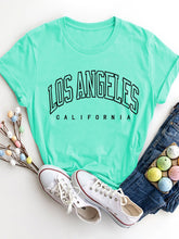 Load image into Gallery viewer, LOS ANGELES CALIFORNIA Round Neck T-Shirt
