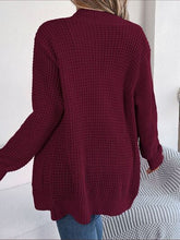 Load image into Gallery viewer, Open Front Long Sleeve Cardigan with Pockets