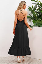 Load image into Gallery viewer, Smocked Crisscross Spaghetti Strap Dress