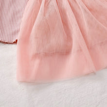 Load image into Gallery viewer, Girls Round Neck Ribbed Tulle Dress